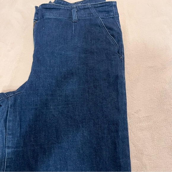 MAEVE/ANTHROPOLOGIE Dark Blue Jean Flare Leg - Size 32 - Picture 2 of 7